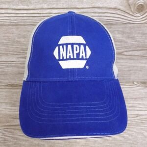 NAPA AUTO PARTS LOGO BLUE ADJUSTABLE BASEBALL HAT CAP